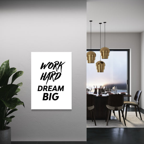 Work Hard Dream Big Canvas