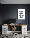 Work Hard Dream Big Canvas