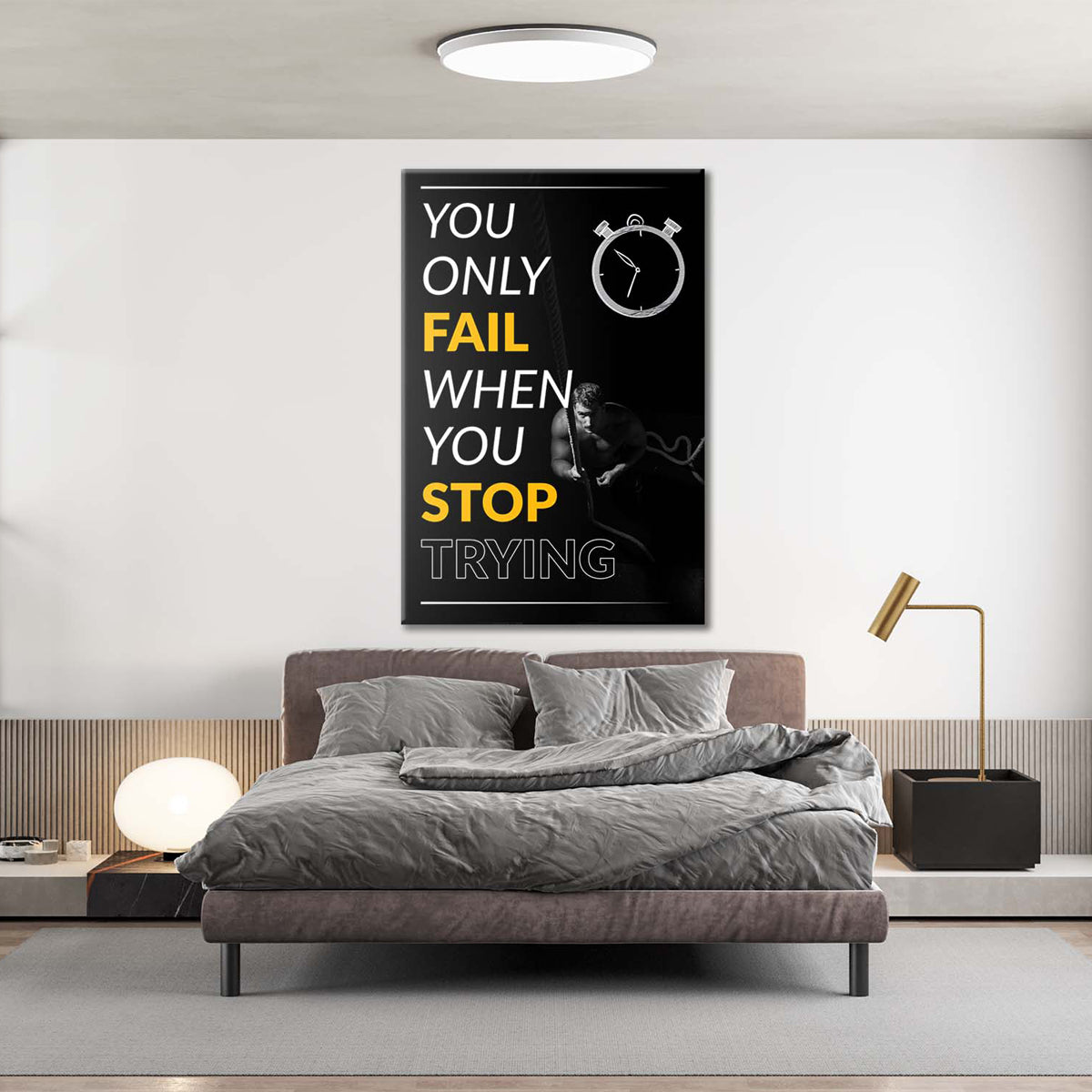 You Only Fail When You Stop Canvas